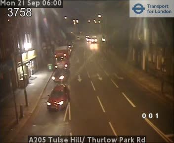 London: A205 Tulse Hill/ Thurlow Park Rd
