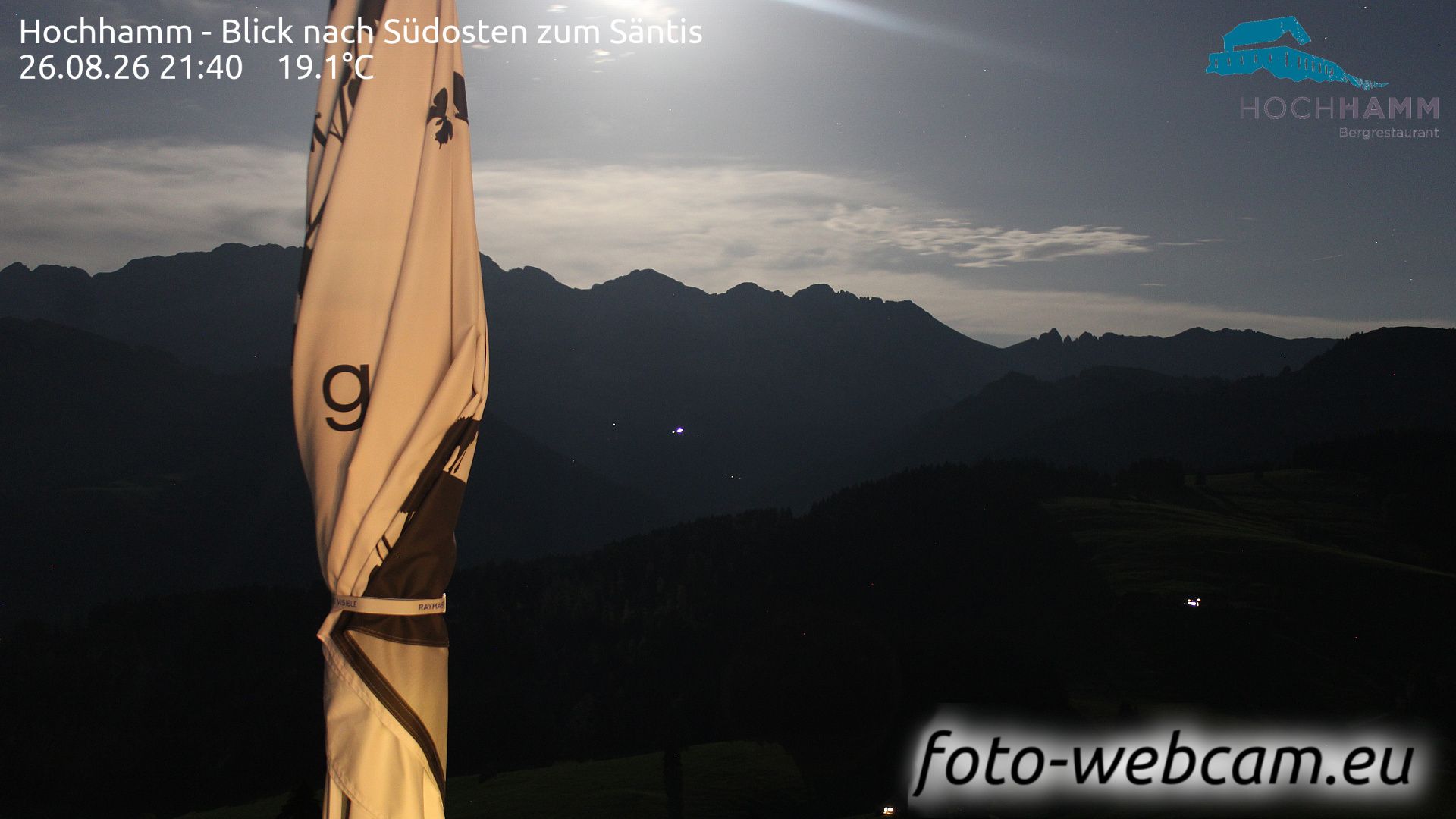 Schonengrund: Hochhamm - Blick nach Südosten zum Säntis