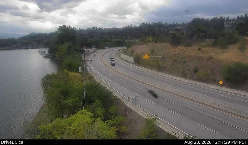 Lake Country › South: Hwy 97, in - by Wood Lake, looking south