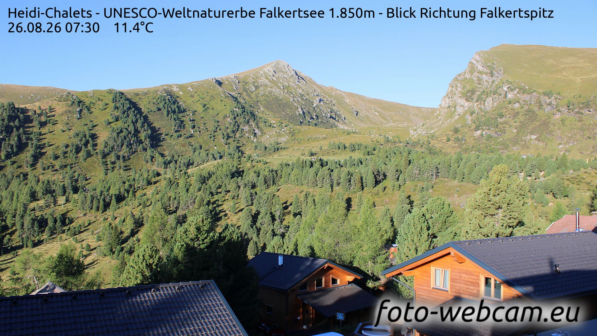 Reichenau: Heidi-Chalets - UNESCO-Weltnaturerbe Falkertsee 1.850m - Blick Richtung Falkertspitz