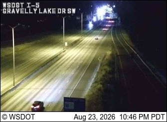 Lakewood: I-5 at MP 124.6: Gravelly Lk Dr