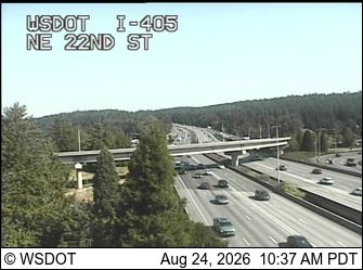 Bellevue: I-405 at MP 14.6: NE 22nd St