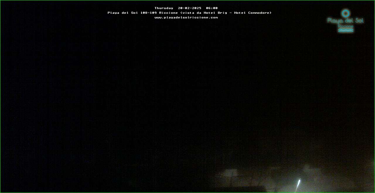 Riccione: Webcam panoramica Bagno 108-109