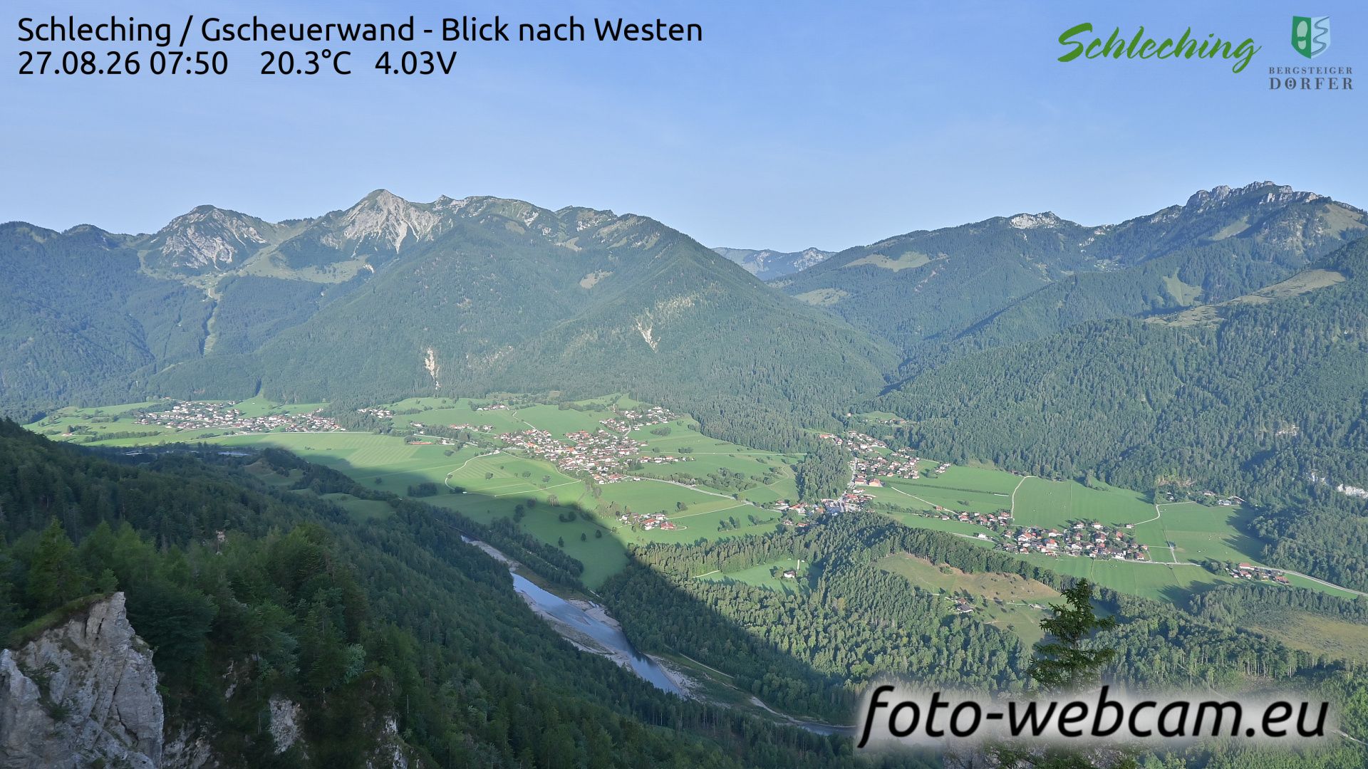 Schleching: Gscheuerwand - Blick nach Westen