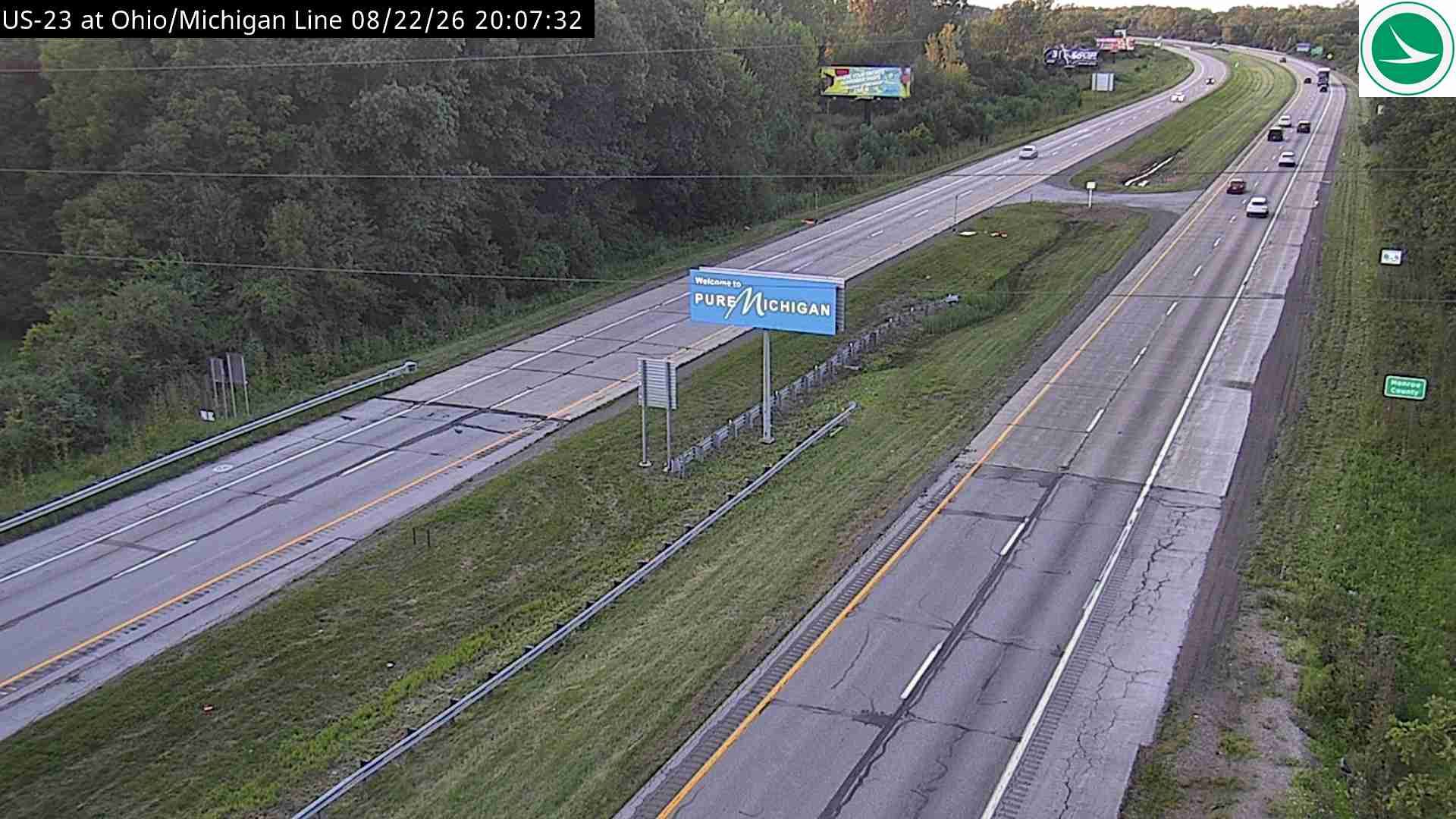 Sylvania: US-23 at - Michigan Line
