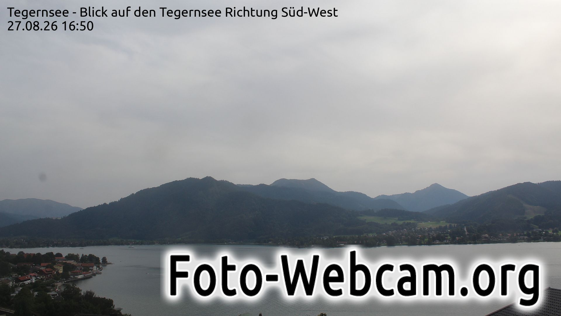 Tegernsee: Blick auf den - Richtung Süd-West