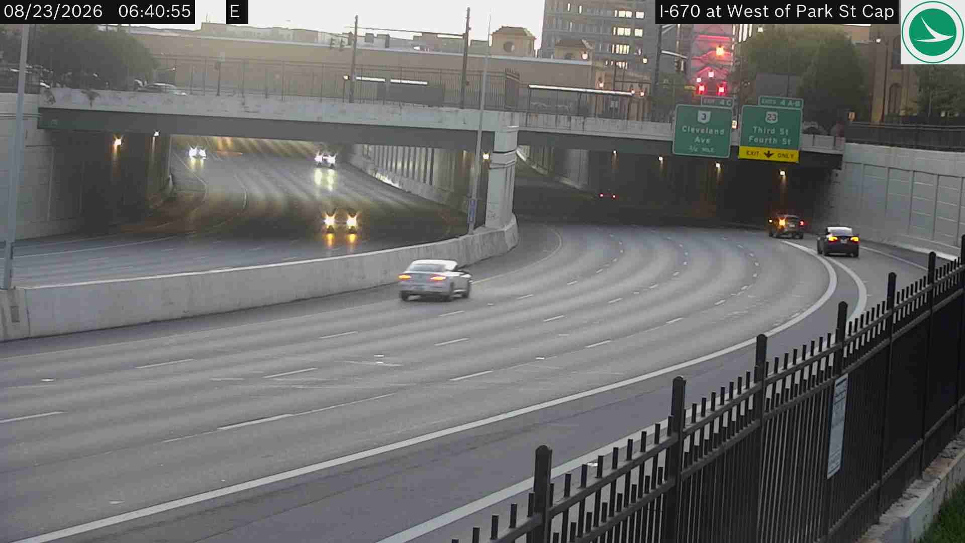 Park Street District: I-670 at West of Park St Cap
