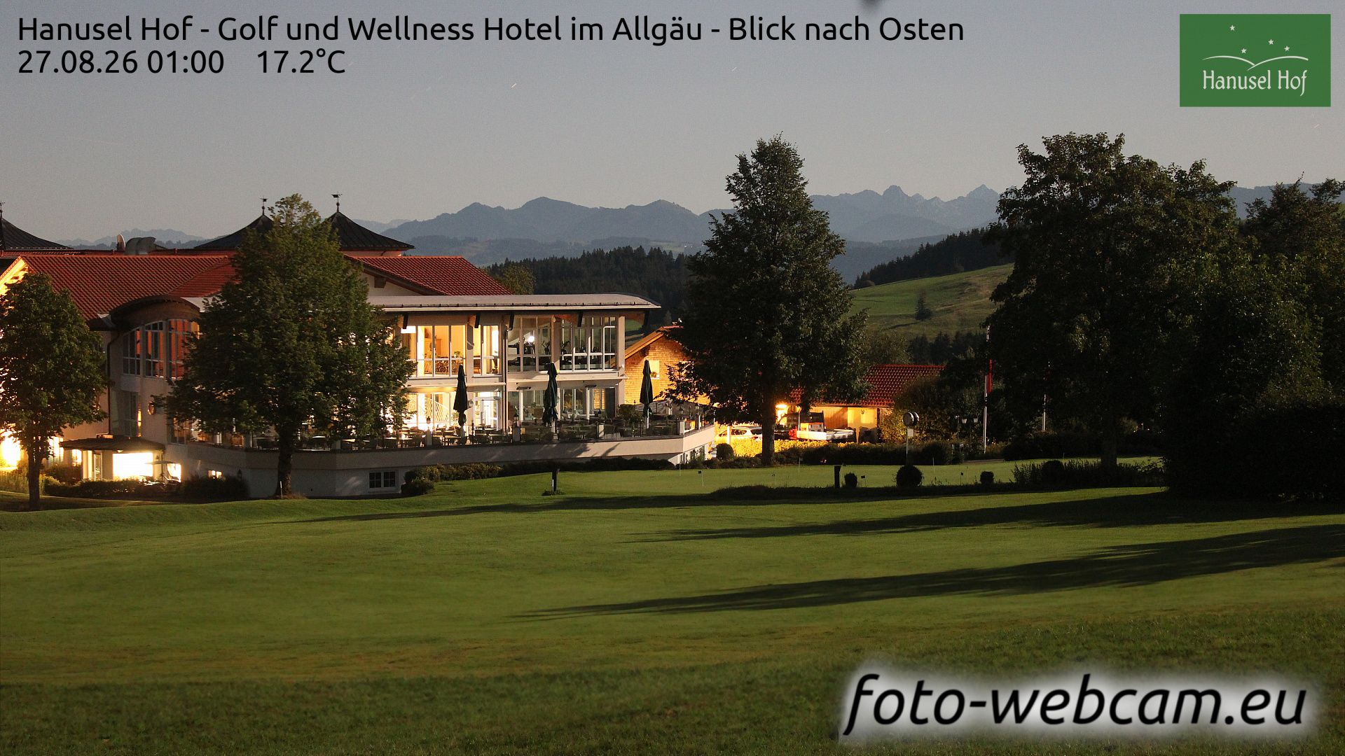 Hellengerst: Hanusel Hof - Golf und Wellness Hotel im Allgäu - Blick nach Osten