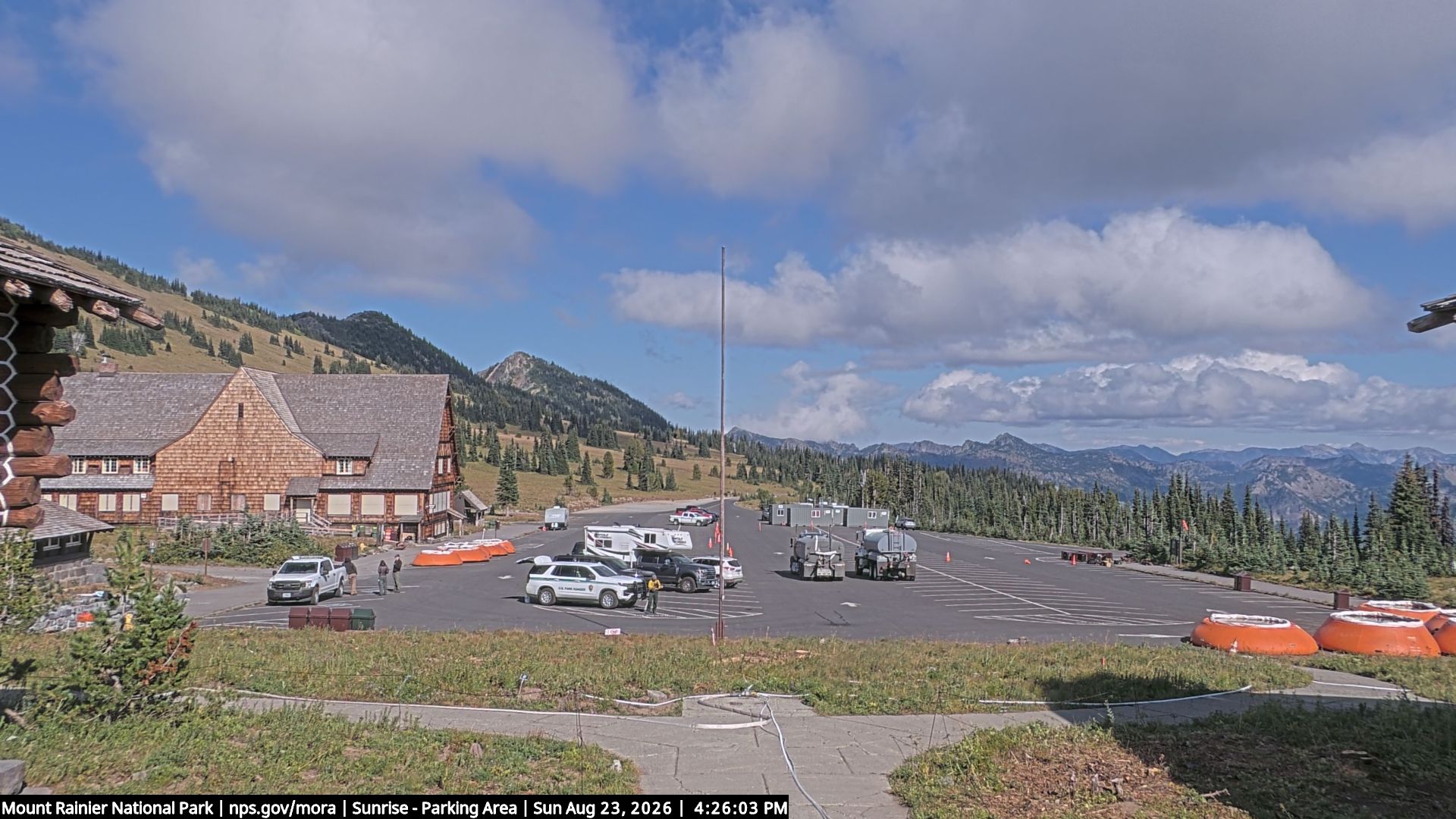 Puyallup River Junction: Mt Rainier - Sunrise