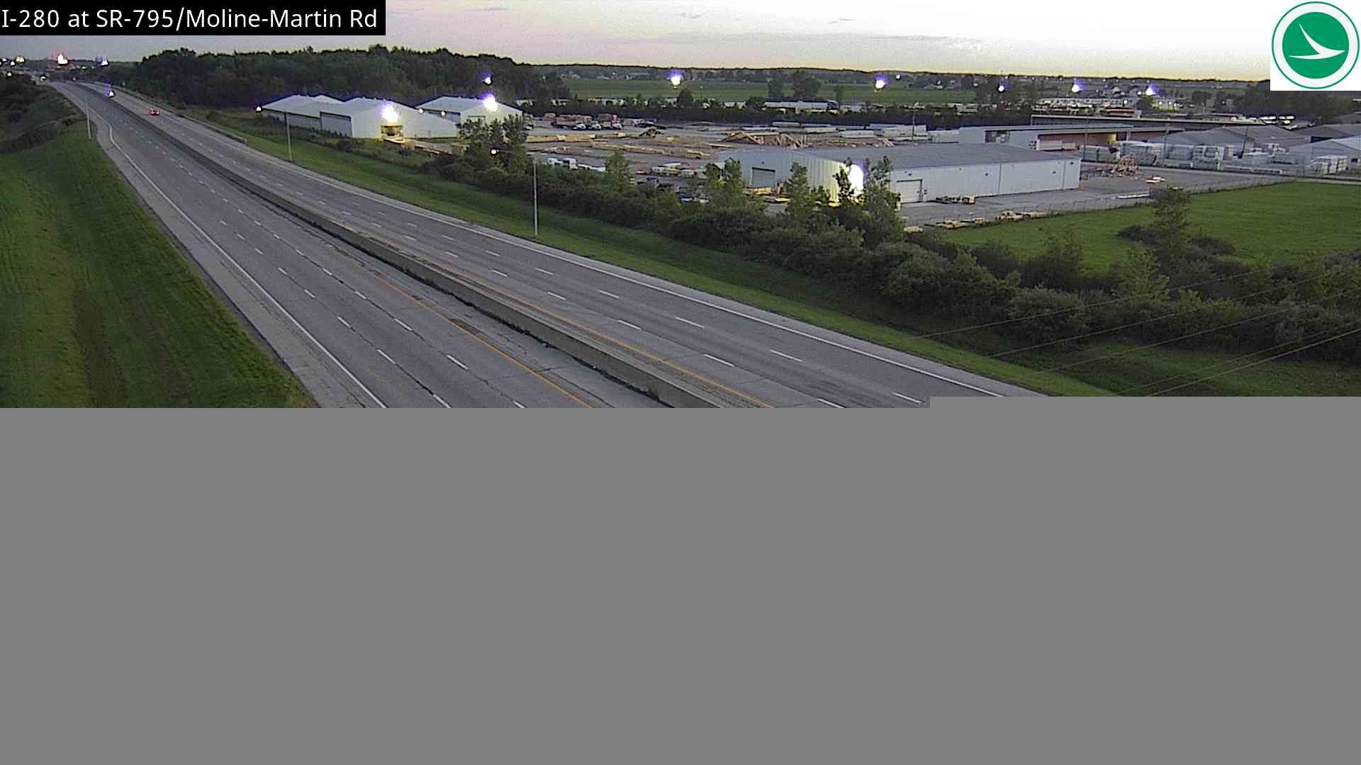 Lindbergh Heights: I-280 at SR-795/Moline-Martin Rd