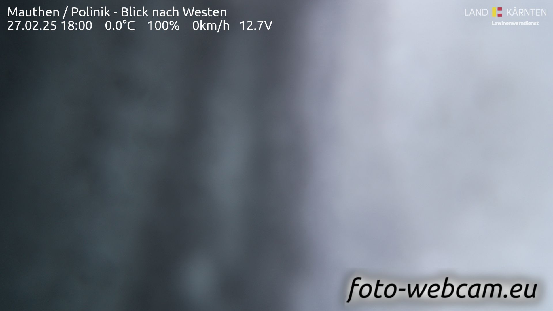 Kotschach-Mauthen: Mauthen - Polinik - Blick nach Westen