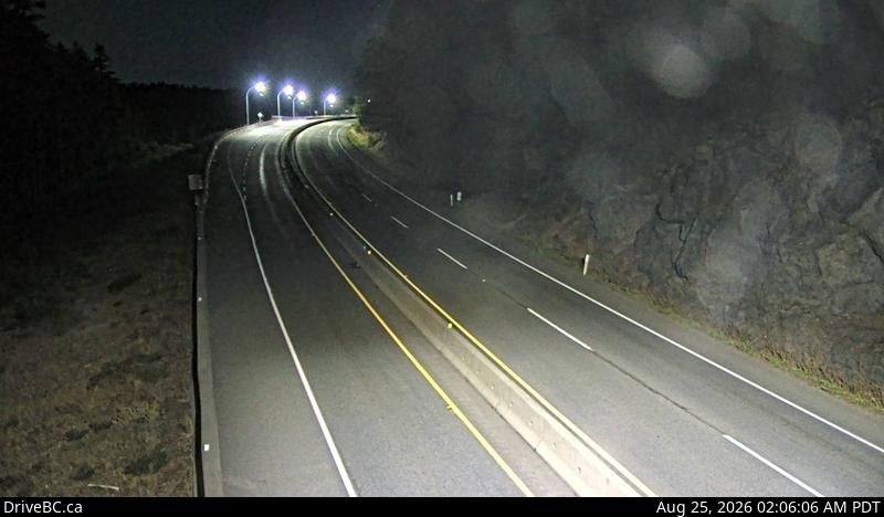 Area A › West: Hwy 1, about 3.7 km south of Bamberton, looking west
