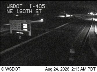 Bothell: I-405 at MP 22.5: NE 160th St