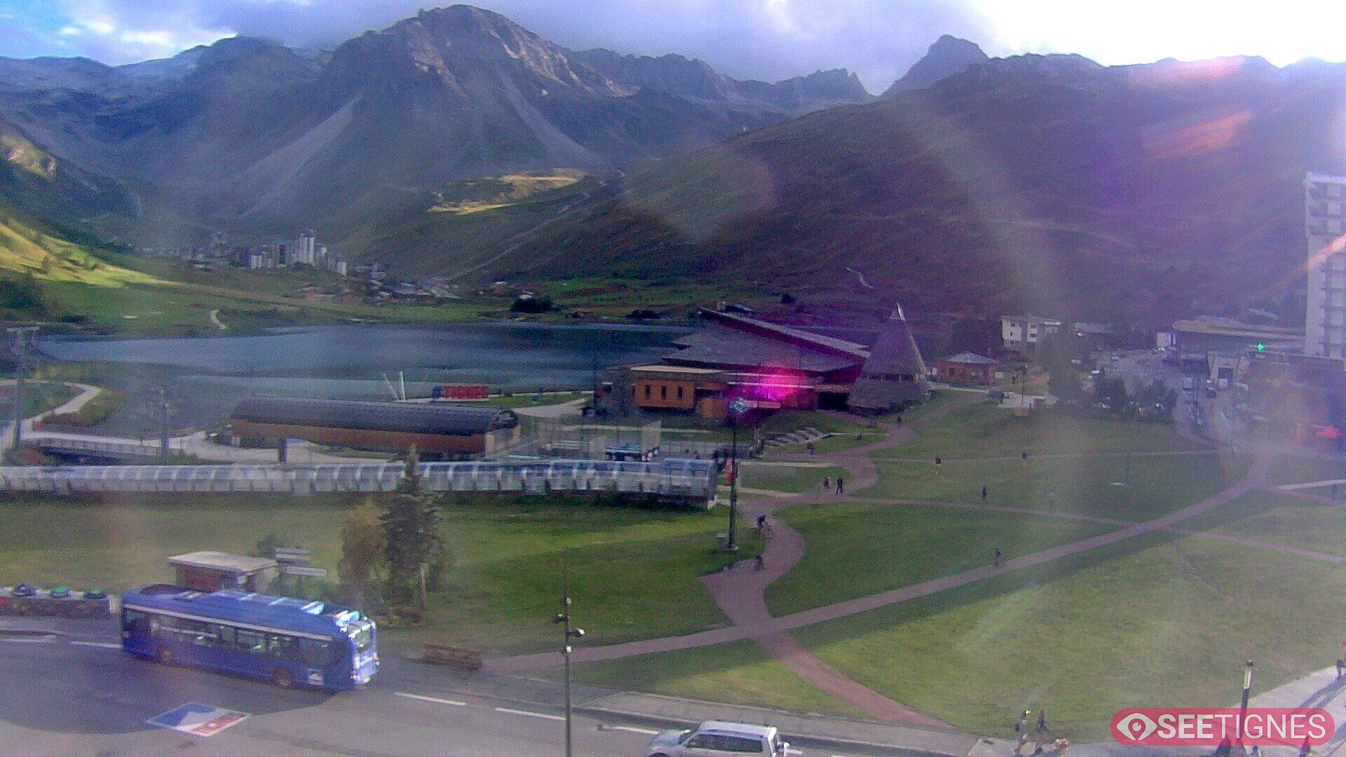 Tignes: A panoramic view of the - ski area