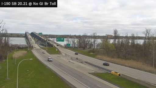 Sandy Beach › South: I-190 at the Niagara Toll Barrier (Base of the North Grand Island Bridge)