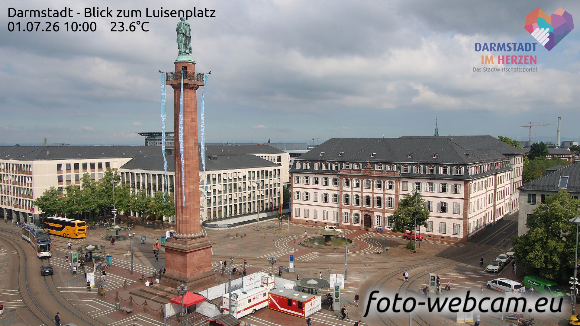 Darmstadt-Mitte: Darmstadt - Blick zum Luisenplatz