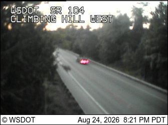 Port Ludlow › East: SR 104 at MP 13.1: Climbing Hill Looking East