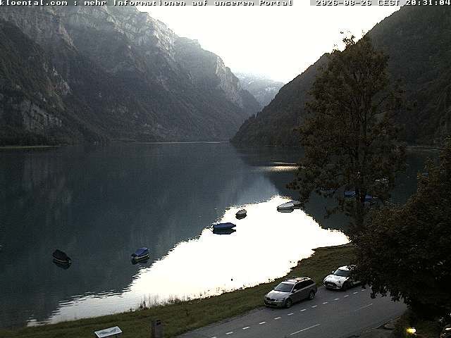 Netstal: Klöntalersee, Klöntal, Hotel Rhodannenberg, Traumperspektiven Klöntal
