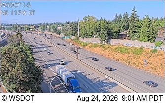 Seattle: I-5 at MP 173.1: NE 117th St