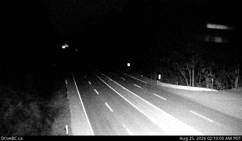Mill Bay › North: Hwy 1 south of - Rd Overpass at the Bamberton Park Entrance, looking north