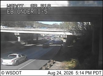 Burien: SR 518 at MP 3.8: EB Under I-5