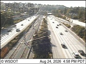 Mercer Island: I-90 at MP 8.3: E Mercer Way