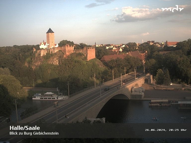 Halle: Blick zur Burg Giebichenstein