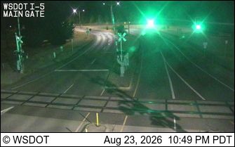 University Place › North: I-5 at MP 120.8: JBLM Main Gate Rail Crossing