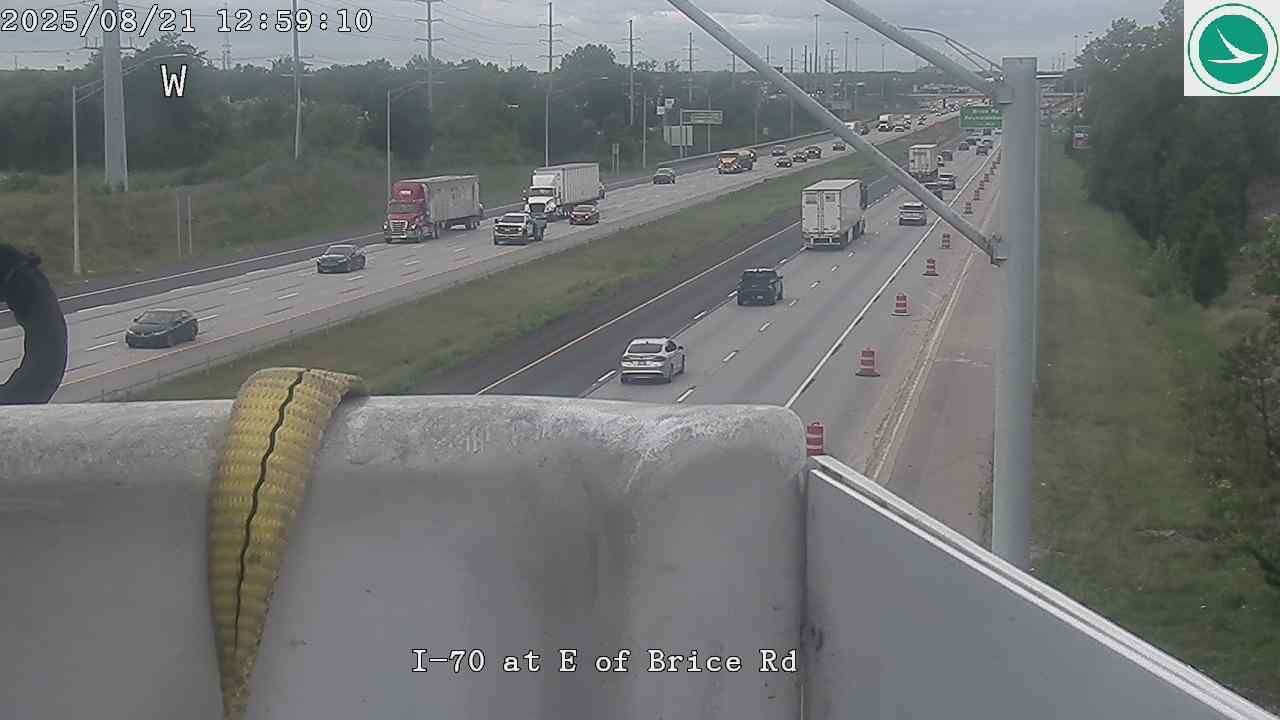Columbus: I-70 at East of Brice Rd