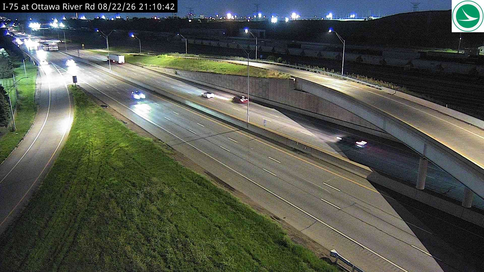 Toledo: I-75 at Ottawa River Rd