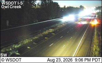 Longview: I-5 at MP 35.8: Owl Creek