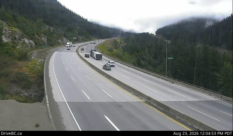 Area B › North: Hwy 5, Great Bear Snowshed looking north