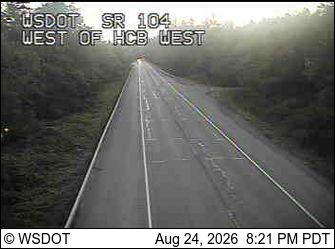 Bridgehaven › West: SR 104 at MP 12.1: W of Hood Canal Bridge VMS West