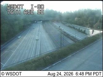 Mercer Island: I-90 at MP 6.7: 76th Ave SE