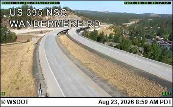 Spokane: US 395 NSC at MP 167.9: NSC 395 & Wandemere