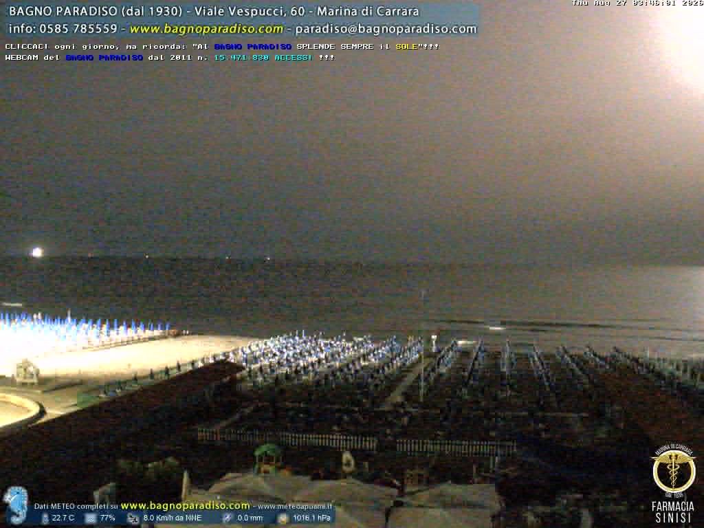 Marina di Carrara: Spiaggia Bagno Paradiso