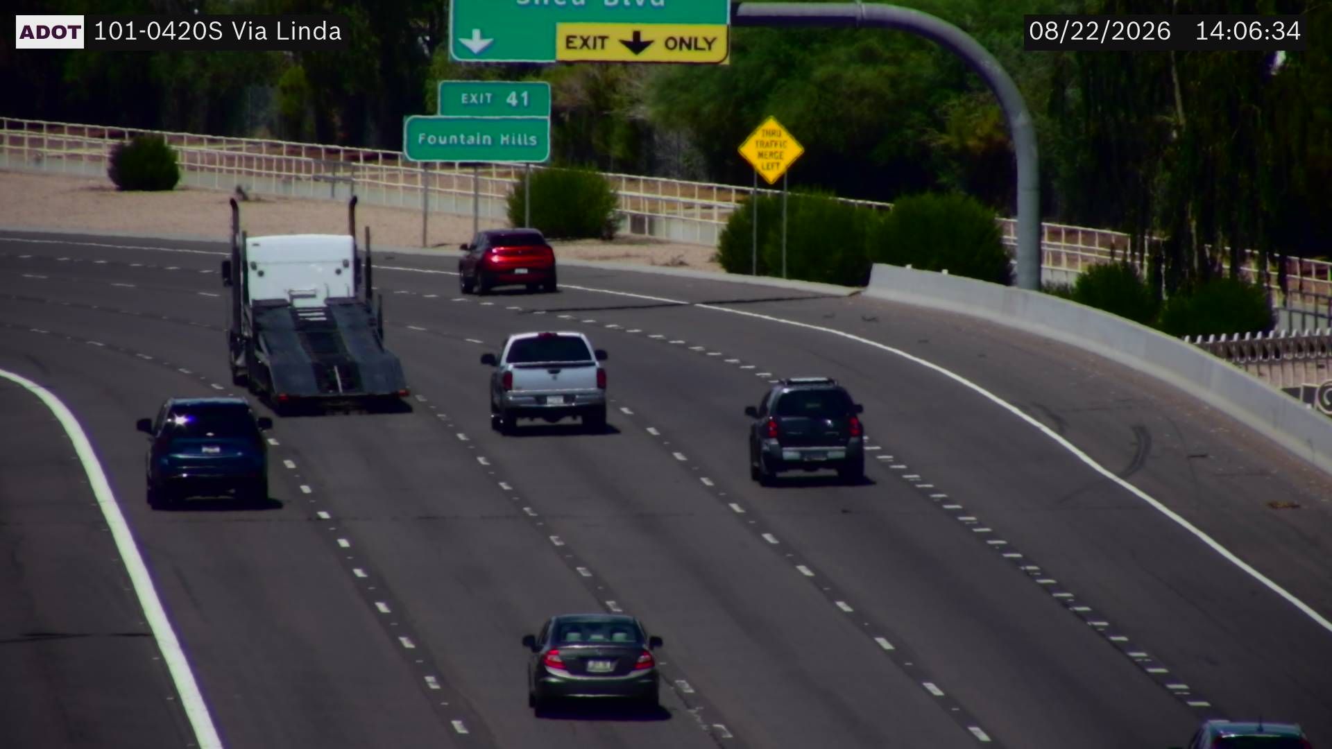 Scottsdale › South: I-101 SB 42.00 @Via Linda