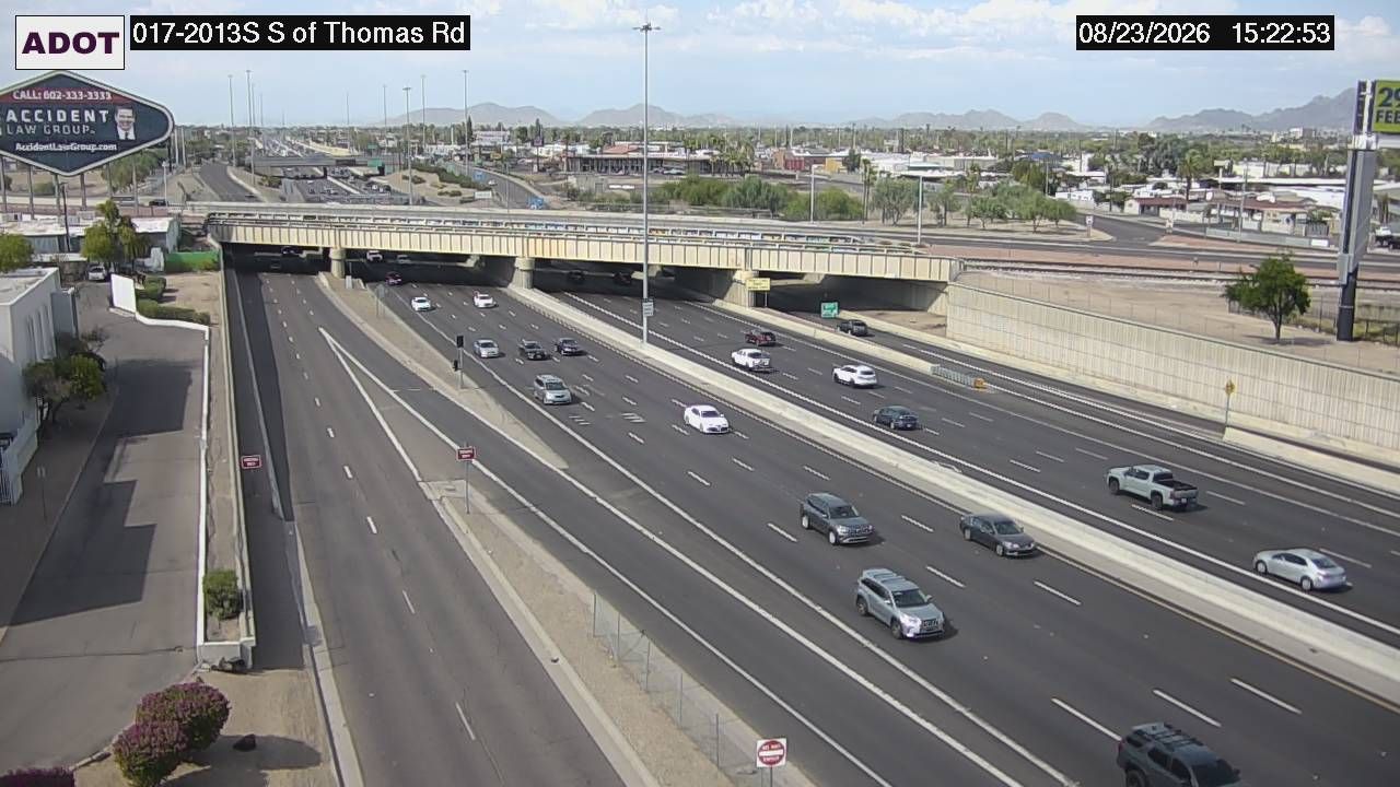 Phoenix › South: I-17 SB 201.30 @S of Thomas Rd