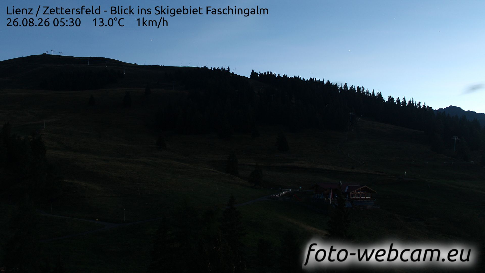 Nussdorfer Berg: Lienz - Zettersfeld - Blick ins Skigebiet Faschingalm