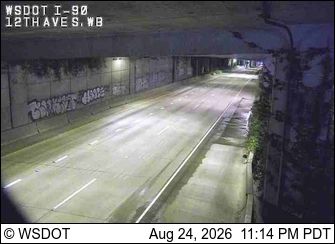 Seattle: I-90 at MP 2.7: 12th Ave S, WB