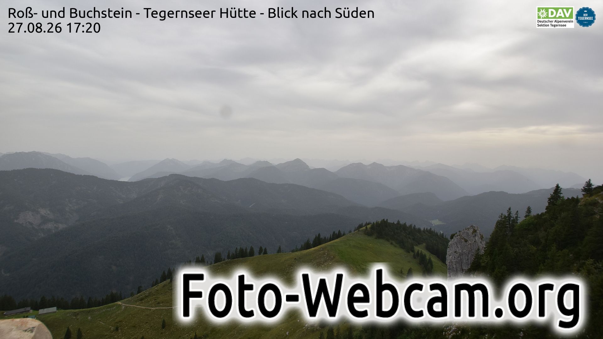 Glashutte: Roß- und Buchstein - Tegernseer Hütte - Blick nach Süden