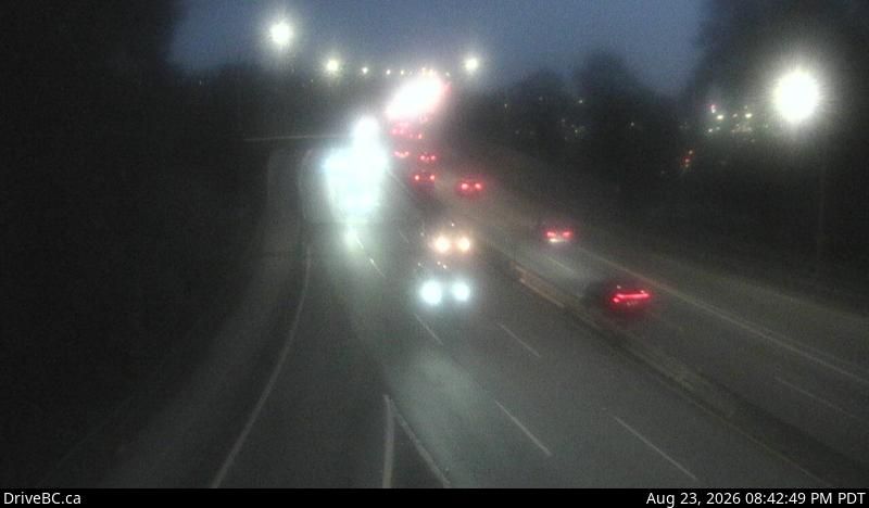 District of North Vancouver › South: Hwy 1, north end of Ironworkers Memorial Bridge, looking south