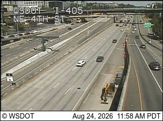 Bellevue: I-405 at MP 13.5: NE 4th St