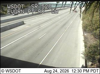Clyde Hill: SR 520 at MP 4: Evergreen Pt Rd, WB