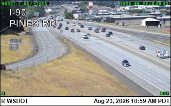 Spokane Valley: I-90 at MP 290.1: Pines Rd