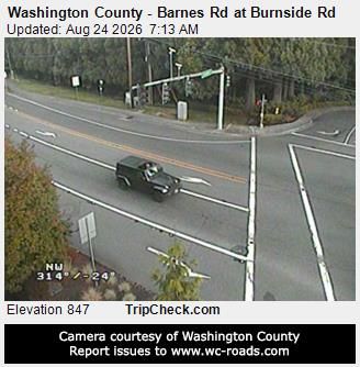 Durham: Washington County - Barnes Rd at Burnside Rd