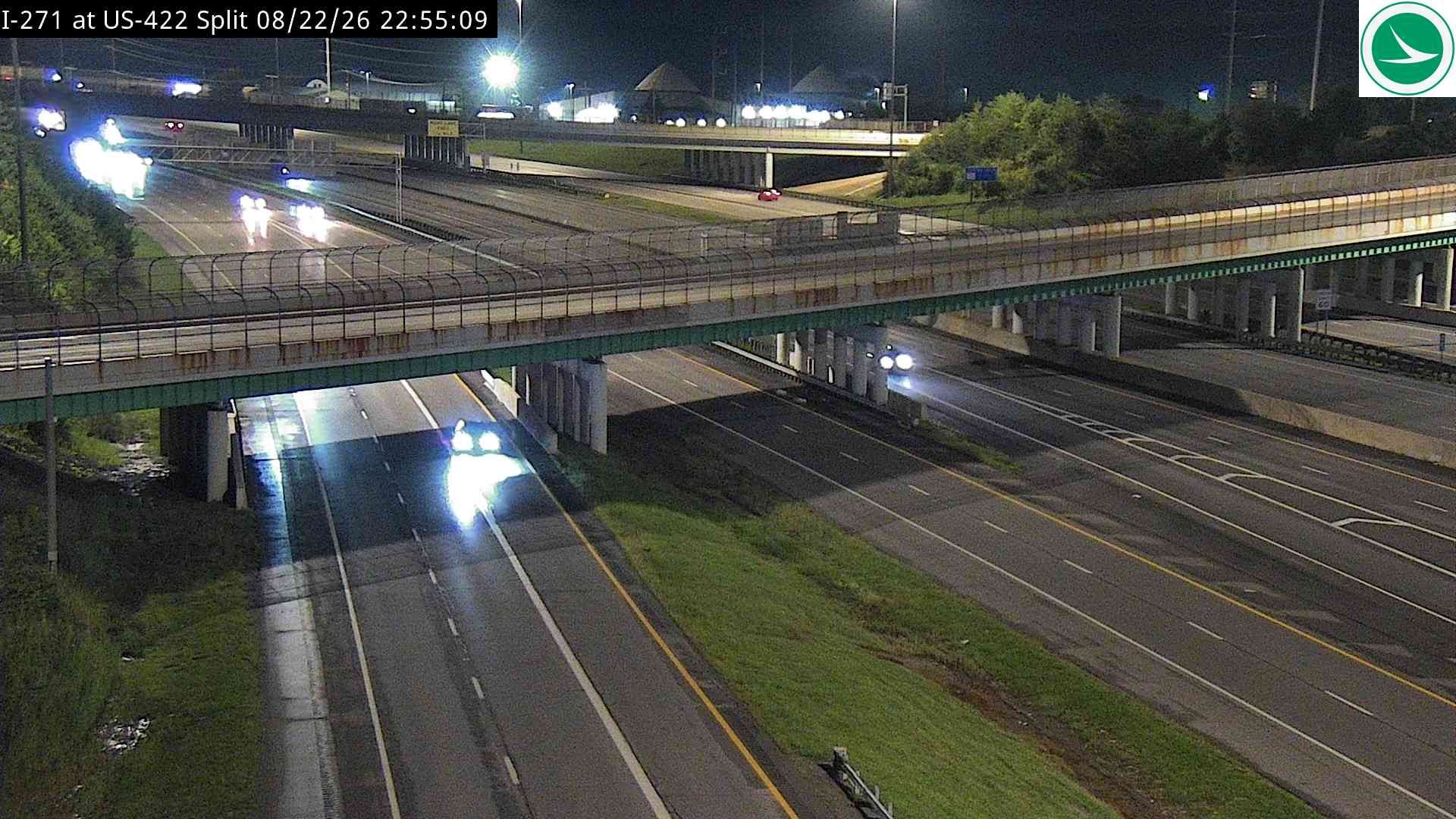 Warrensville Heights: I-271 at US-422 Split
