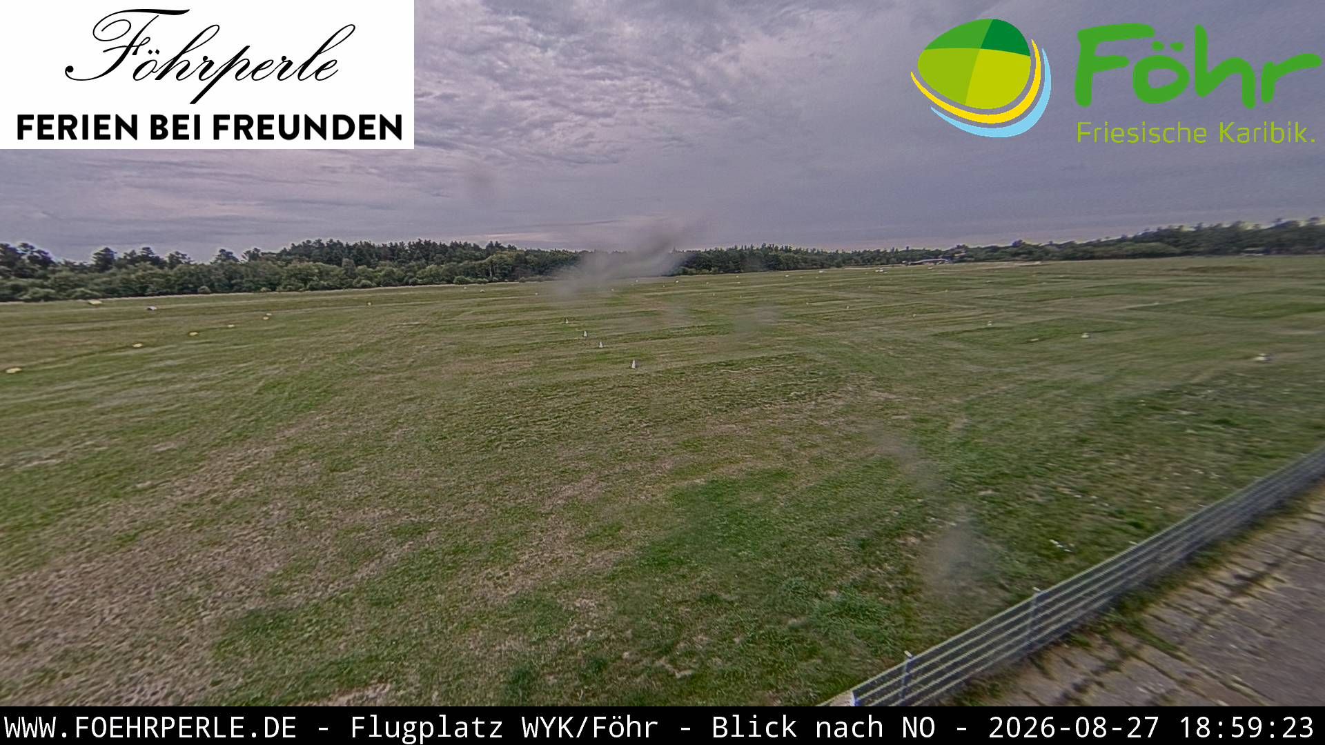 Wyk auf Fohr: Wyk Airport View from Tower, NorthEAST view