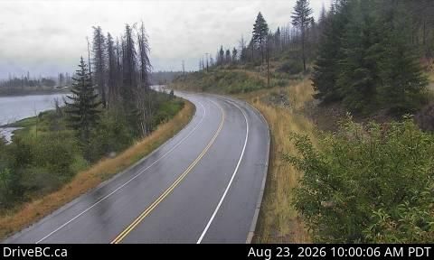 Sorrento › East: Hwy 1, east Squilax Bridge, looking east