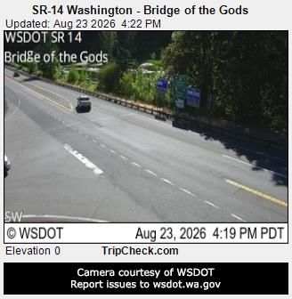 Cascade Locks: SR14 Washington at Bridge of the Gods